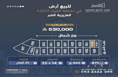 أرض - استوديو للبيع في الكوثر - الخبر - الشرقية